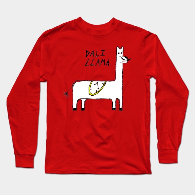 Dali Llama Long Sleeve T-Shirt by shockyhorror